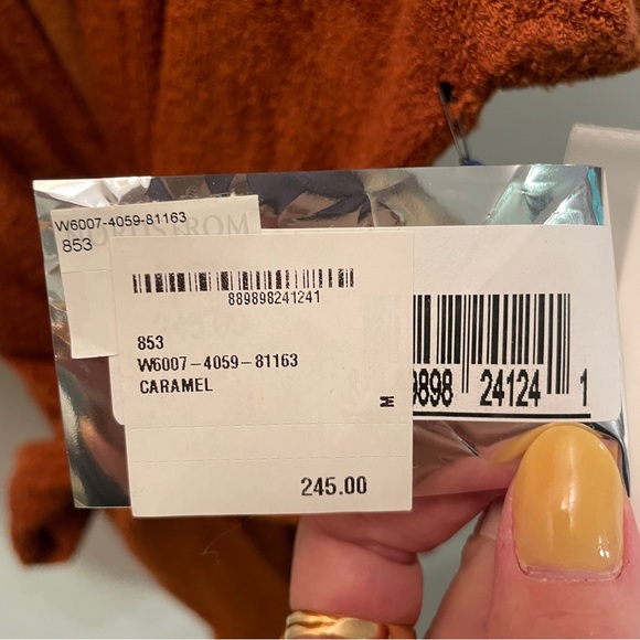 Terry by Simon Miller Lono Kimono Short Robe in Caramel NWT - Picture 11 of 12